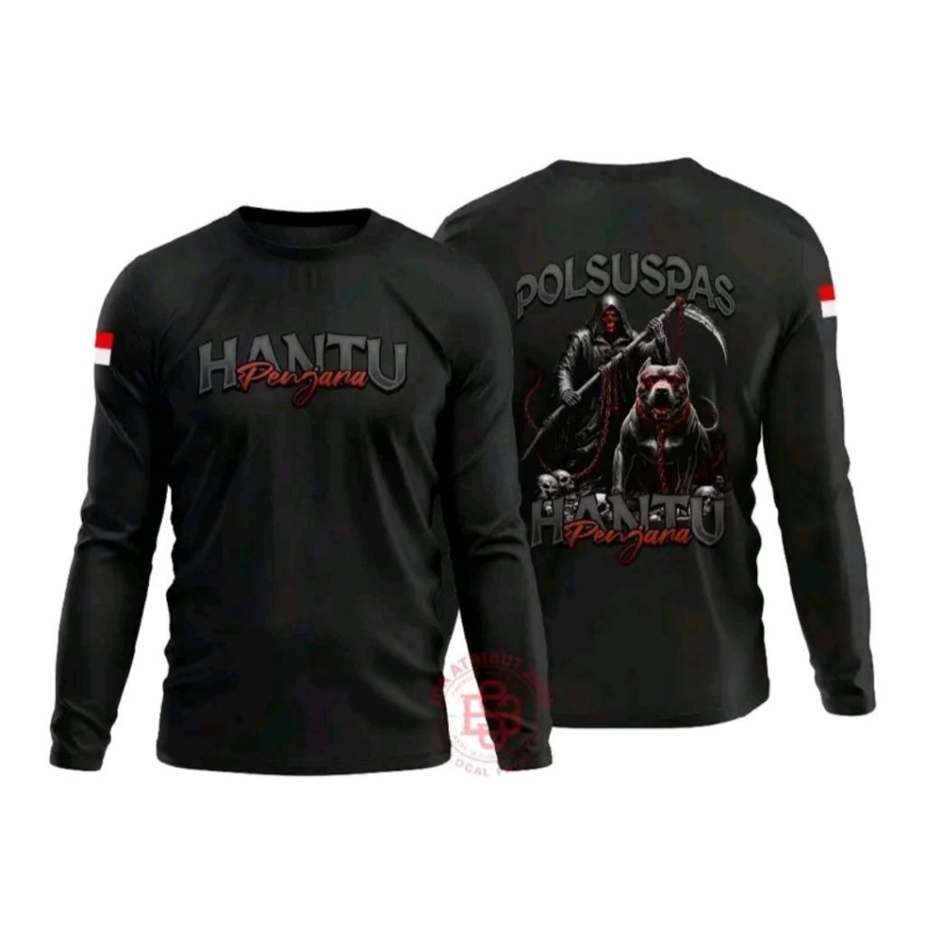 Kaos Lengan Panjang Hantu Penjara Poluspas