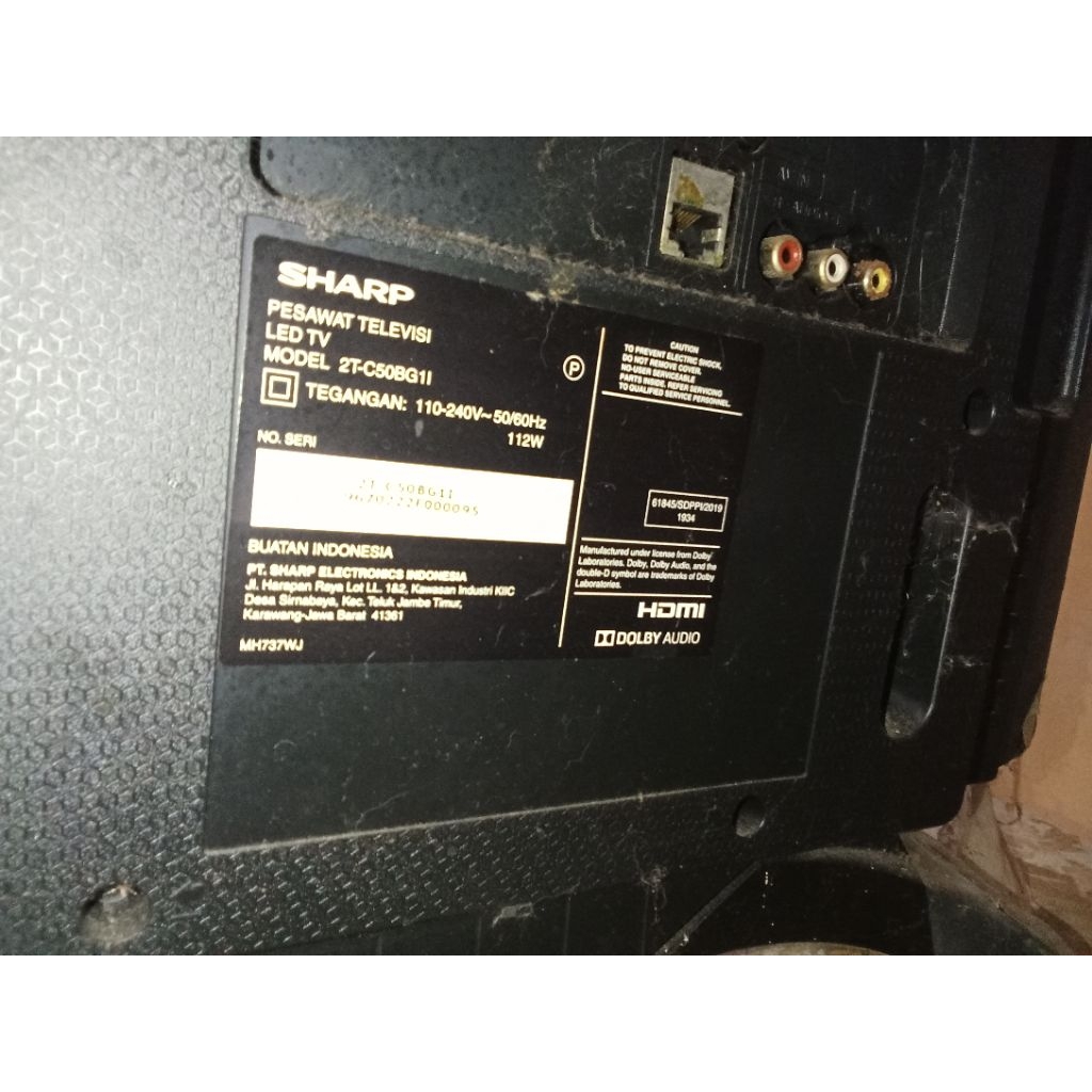 MB tv SHARP 50" 2T-C50BG1I ,Mesin tv 2T-C50BG1I, 2T-C50BG1I