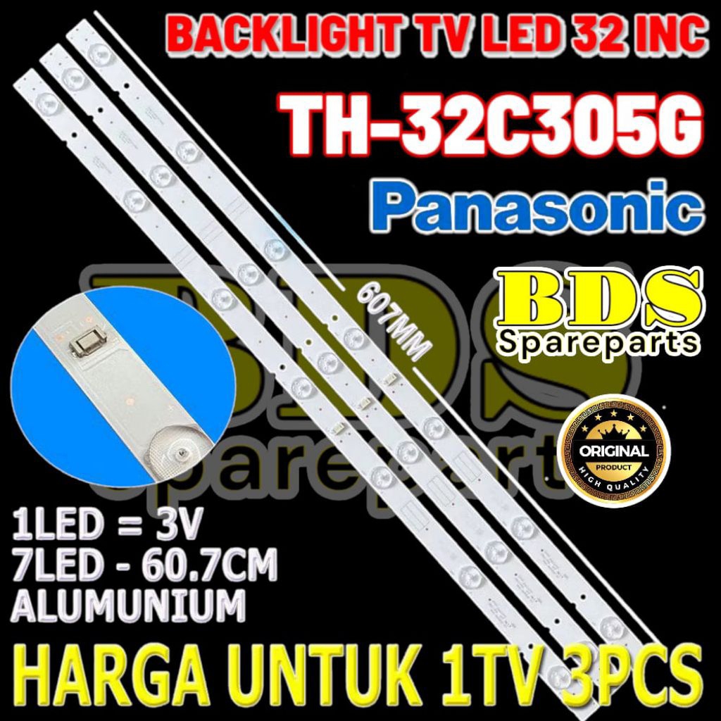 BACKLIGHT TV LED PANASONIC 32 INC TH-32C305G TH32C305G 32C305G