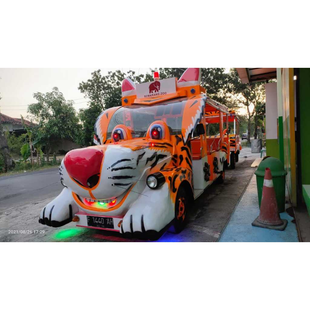 odong mobil Kereta Mini harimau (muat 30orang)