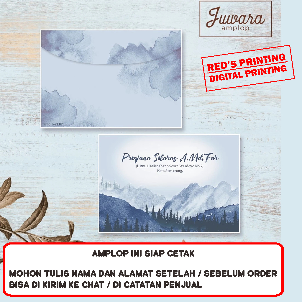 

Amplop Jawara J 117 Isi 50 pcs Sudah Cetak Nama dan Alamat