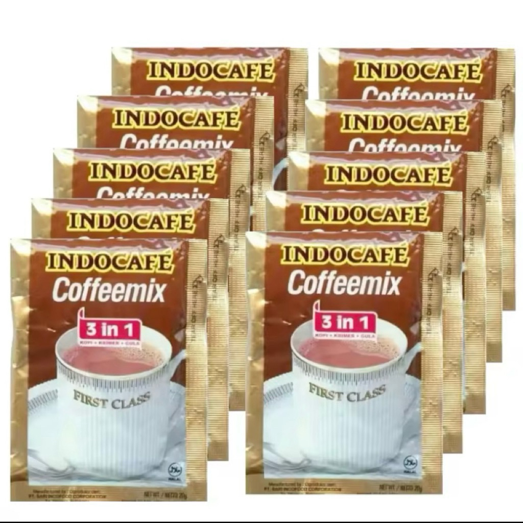 

Kopi Indocafe Coffeemix 3in1 Rencengan-Indocafe Kopimix (isi 10pcs)