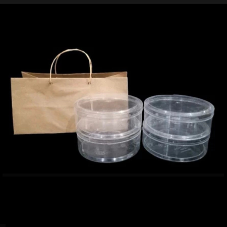 

Paperbag Hampers Kue Kering Tas Kotak Coklat Polos Ukuran 24x12x12 cm Muat 4 Toples Bulat 250gr