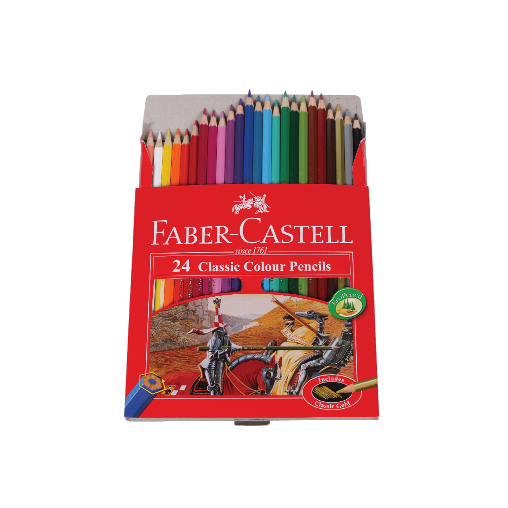

Pensil warna classic colour 24 Warna Faber Castell (1 Set 24 Warna)