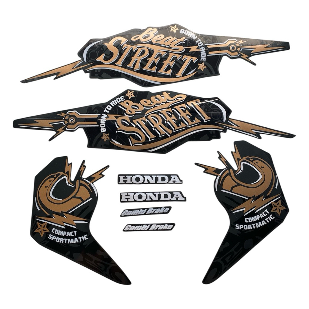 Stiker body striping full set honda BEAT STREET
