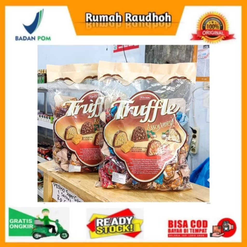 

COKLAT ELVAN TRUFFLE KEMASAN 1 KG - COKLAT ASLI IMPORT TURKI - COKLAT TIMUR TENGAH