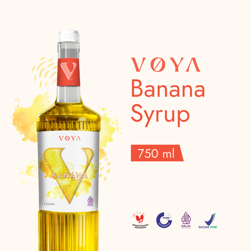 

VOYA Premium Banana Syrup 750 ML (Sirup Premium Rasa Pisang)