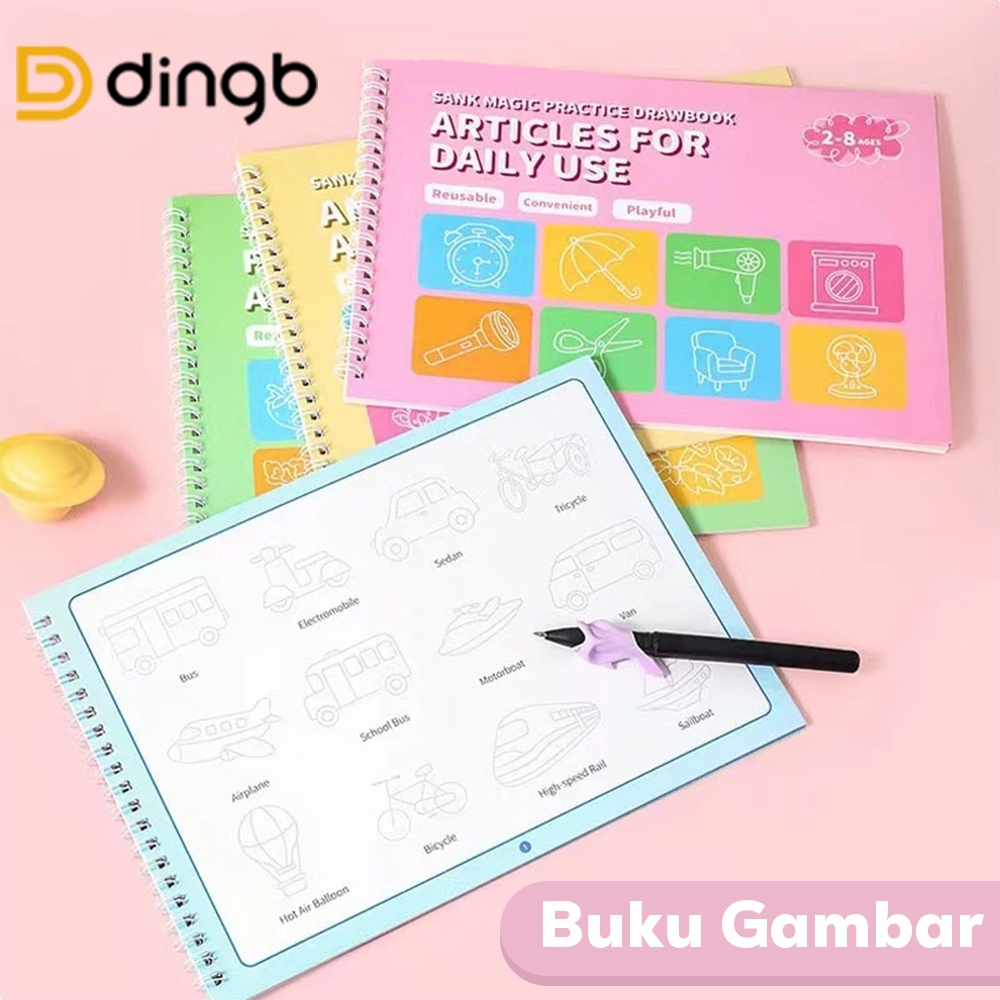

DINGB SANK MAGIC PRACTICE DRAWBOOK - BUKU LATIHAN MENGGAMBAR ANAK C773-1