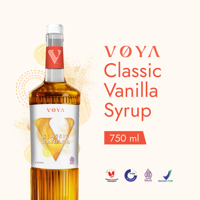 

VOYA Premium Classic Vanilla Syrup 750 ML (Sirup Premium Rasa Classic Vanilla)