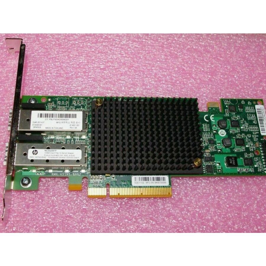 HP HPE NC552SFP 552SFP SFP+ sfp 10gbps 10gb 10Gb 2-port PCI Express x8 lan network card ( BERGARANSI
