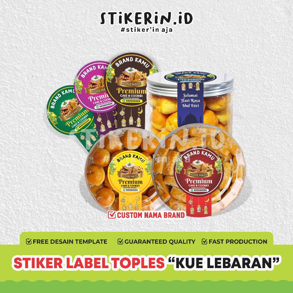 

( A3+ ) Stiker segel Toples 250 - 500 gram Tema Lebaran Idul Fitri / stiker segel lebaran