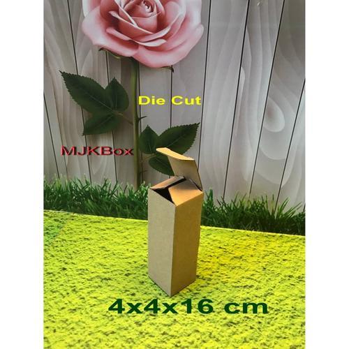 

Kardus karton box uk.4x4x16 cm,..Die cut Polos baru