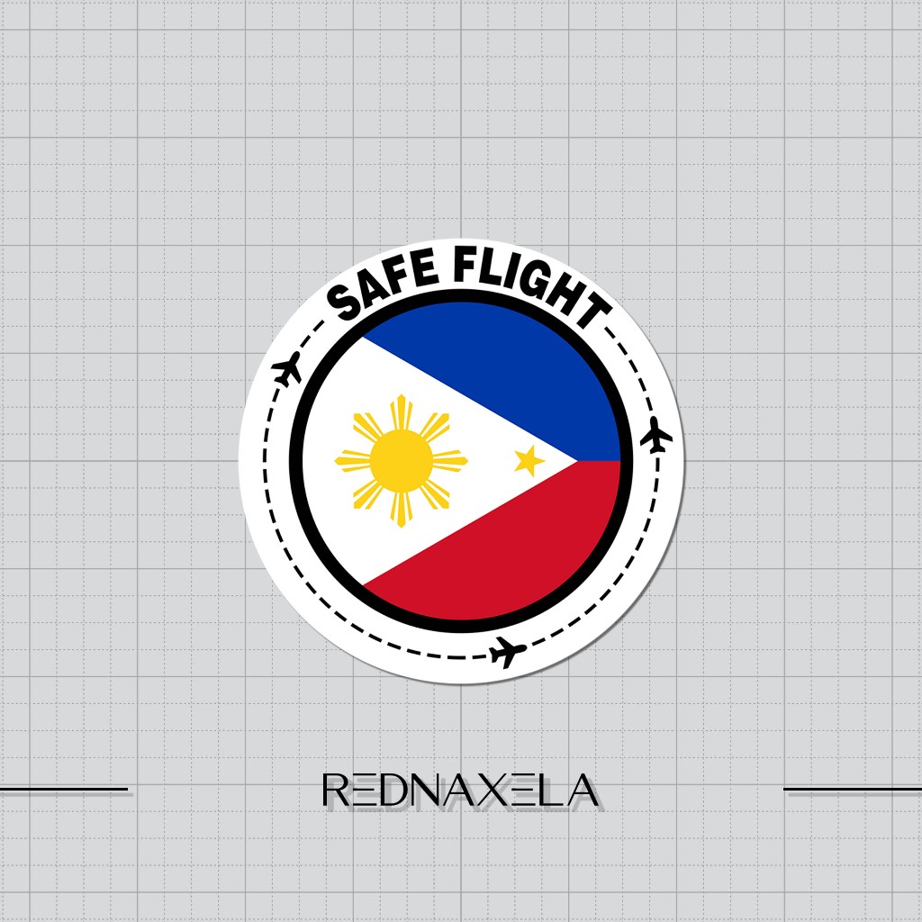 

Stiker Vinyl Safe Flight Country Philippines Stiker Koper Outdoor Waterproof Sticker