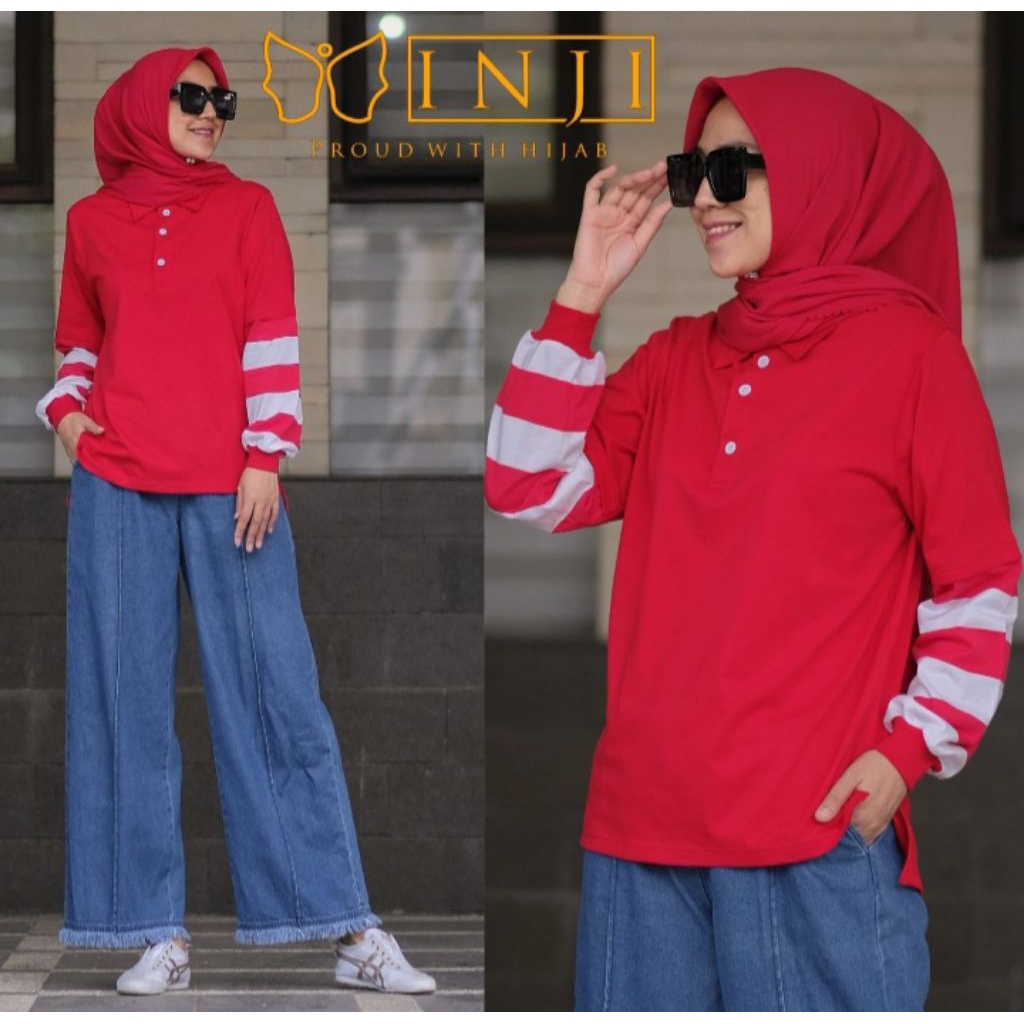 KAOS INJI STRIPES ORIGINAL BY INJI (Best Seller)