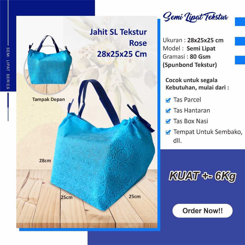 

Tas Tasyakuran Tas Hajatan Tas Besek Tas Kotak Nasi Tekstur Serut Samping 28x25x25