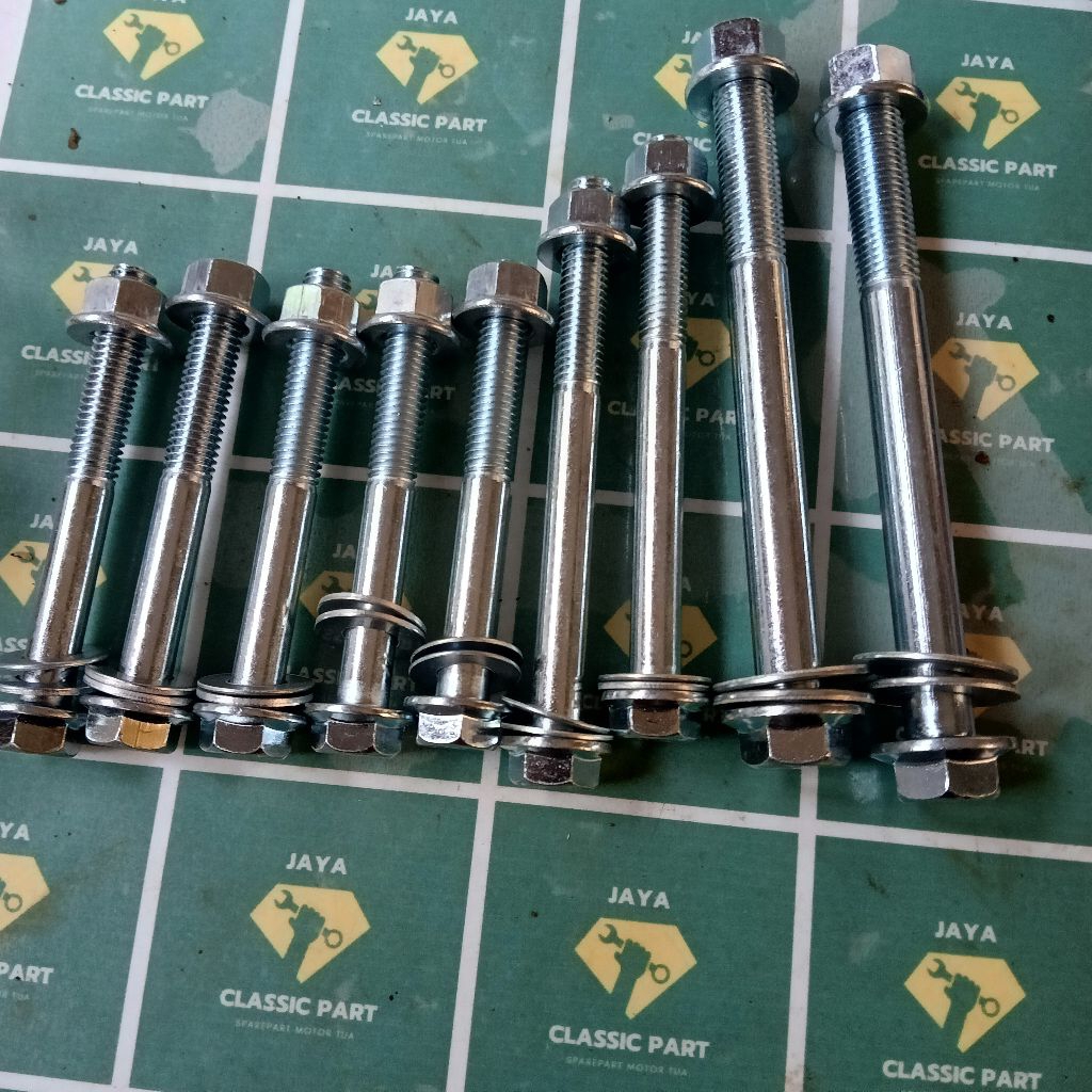 BAUT PANGKON MESIN CB100 CB125 GL100 GL125 GL PRO GL MAX PLATINA GL PRO SERIES BAHAN BAJA PUTIH ASLI