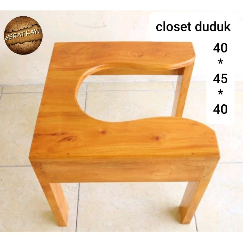 wc kayu wc portable wc duduk wc lansia
