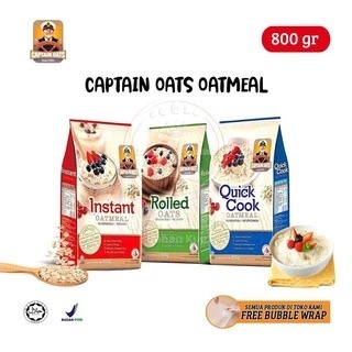 

[oddsolshop] pekanbaru/Captain Sereal 800GR Instant Oatmeal Classic Rolled Oats Quick Cook Oatmeal
