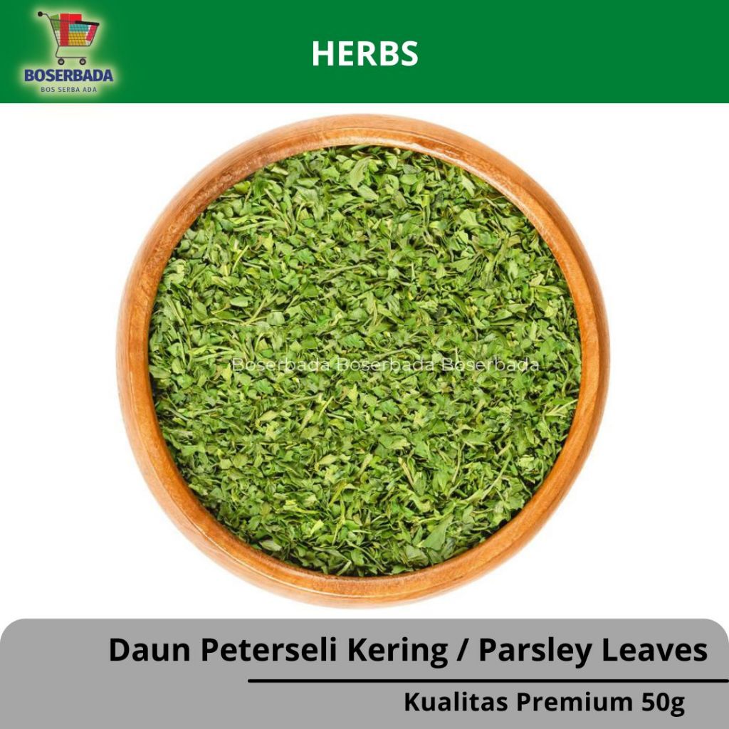 

50g Daun Peterseli Kering / Dried Parsley Leaves / Premium