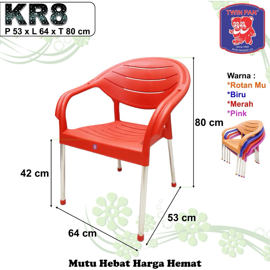 Kursi Kaki Stainless Twinpan