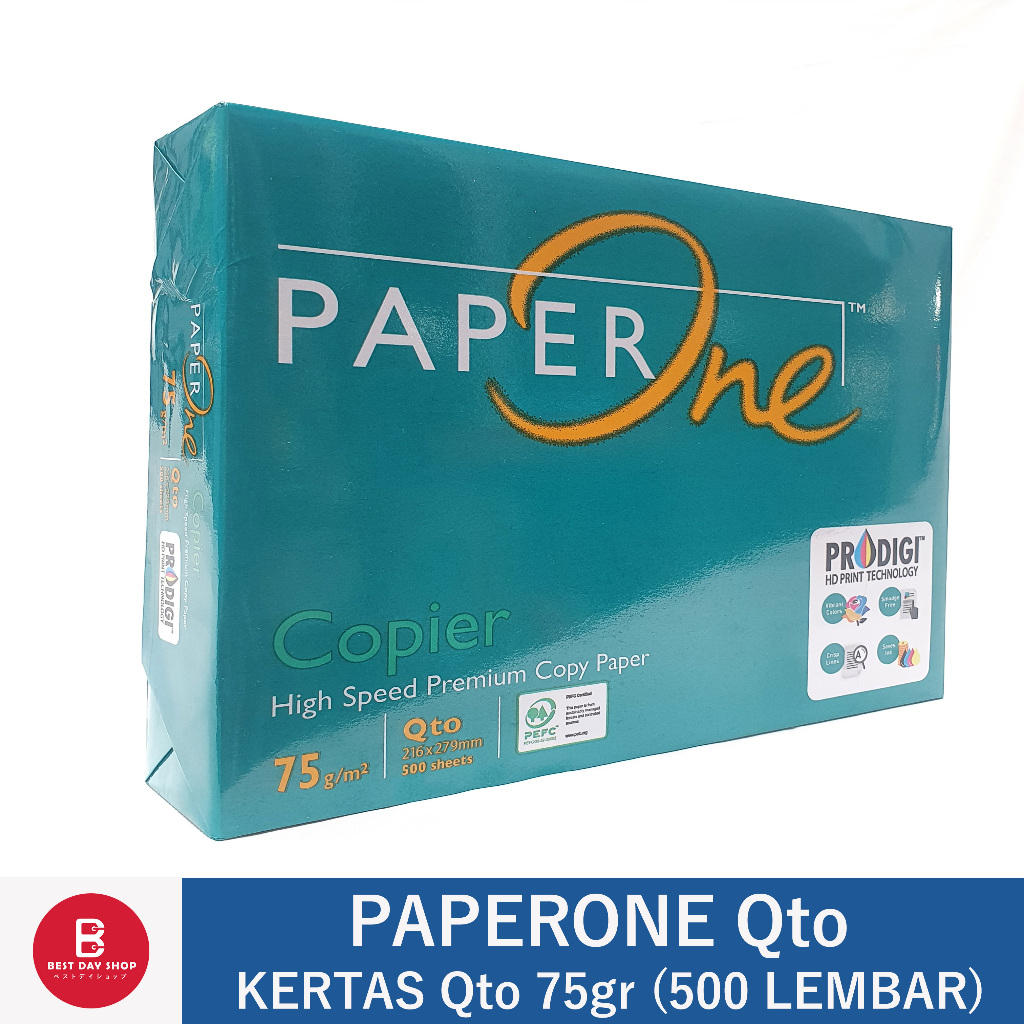 

KERTAS PAPERONE UKURAN Q4 KUARTO 75GR COPIER (500 LEMBAR) KERTAS FOTOCOPY / KERTAS HVS Q4 KUARTO / KERTAS PRINT Q4 KUARTO