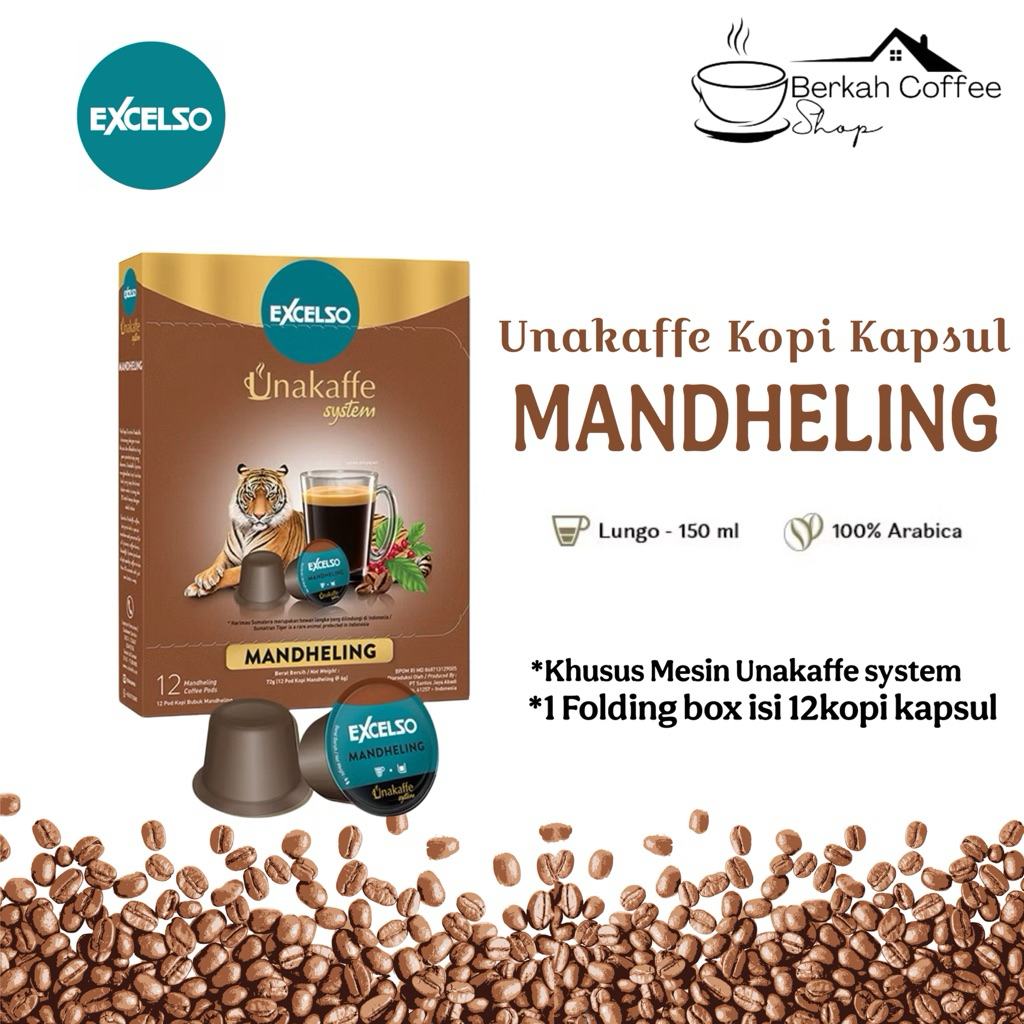 

Excelso Unakaffe Kopi Kapsul Mandheling - 1 box isi 12pcs