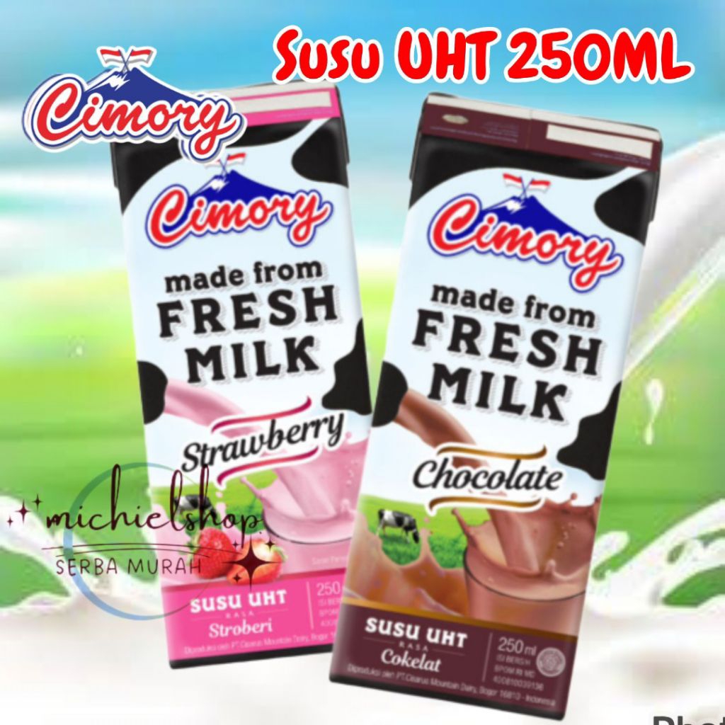 

Cimory Susu UHT 250ML Coklat Strawberry Blueberry Isi 2pcs