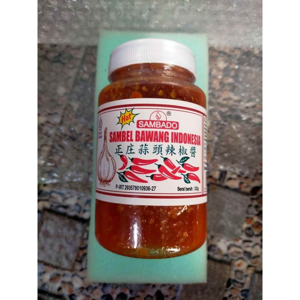 

Sambado sambal bawang Indonesia hot pedas 335gr