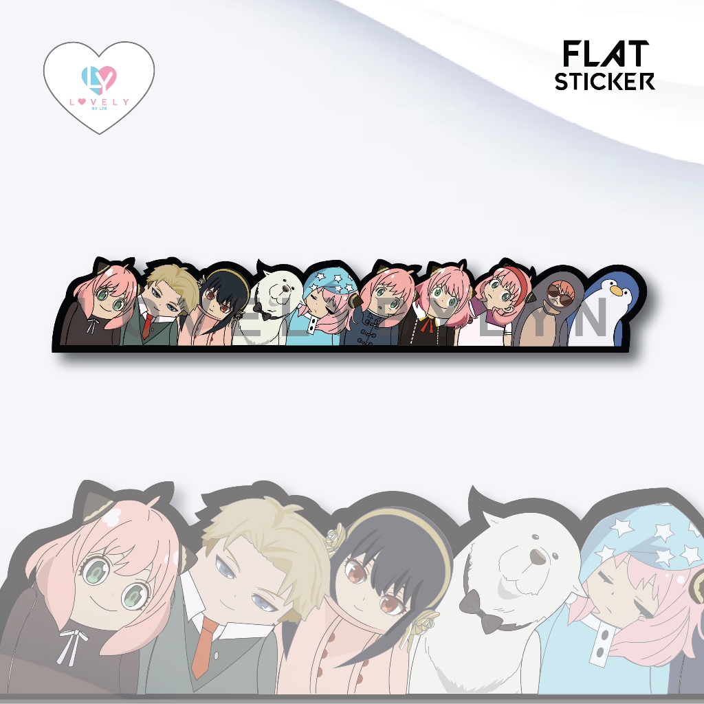 

Flat Sticker Horizontal Spy x Family Diecut