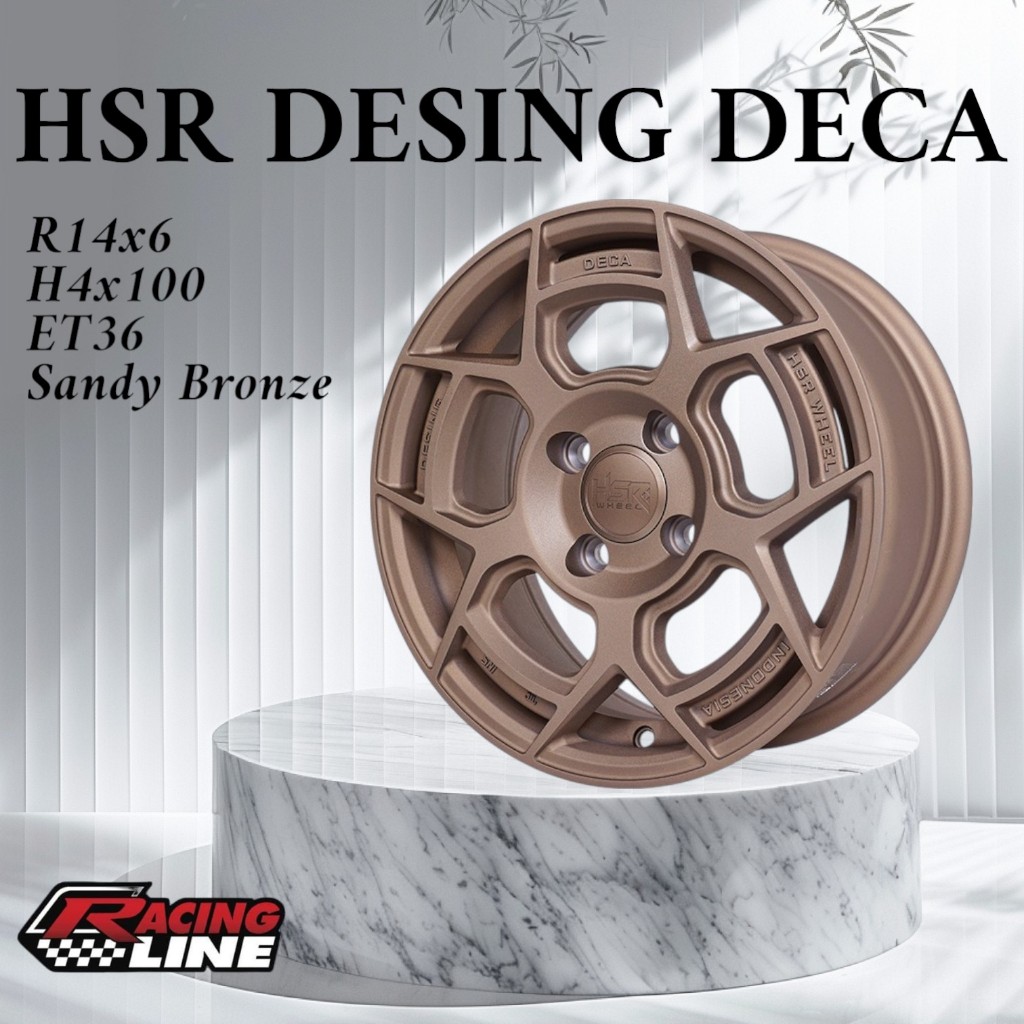 velg mobil ring 14 hsr decing deca untuk karimun genio vios datsun yaris dll promo velg mobil