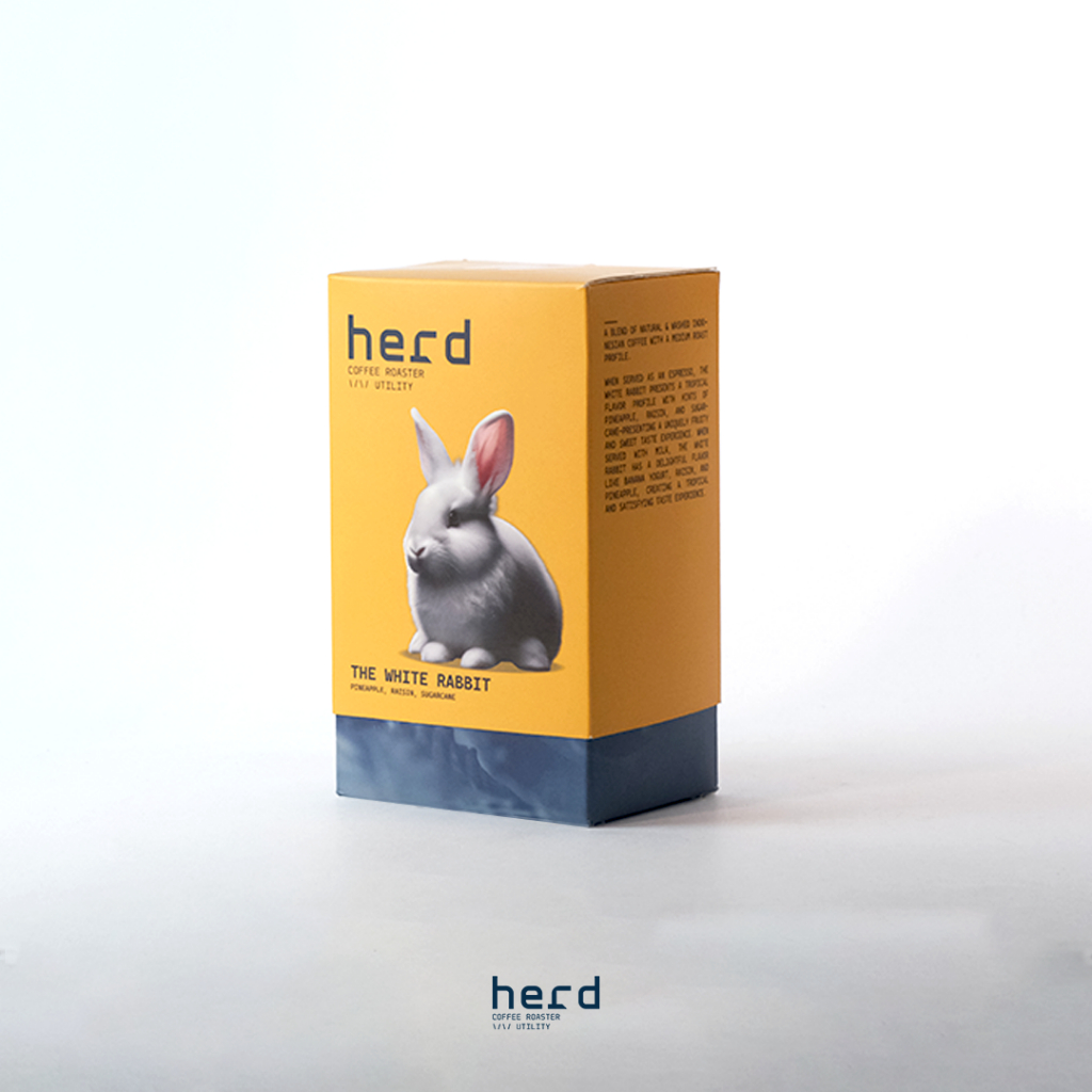 

Biji Kopi The White Rabbit Espresso Roast 200 gr Specialty Arabica Herd Coffee