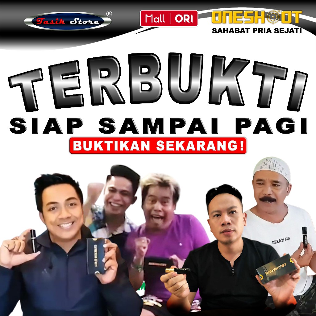 ONESHOOT Spray 5 ml Tanpa Drama Obat Herbal Tahan Lama Kuat Pria Oles Tanpa Kebas Alami Ampuh Sekali