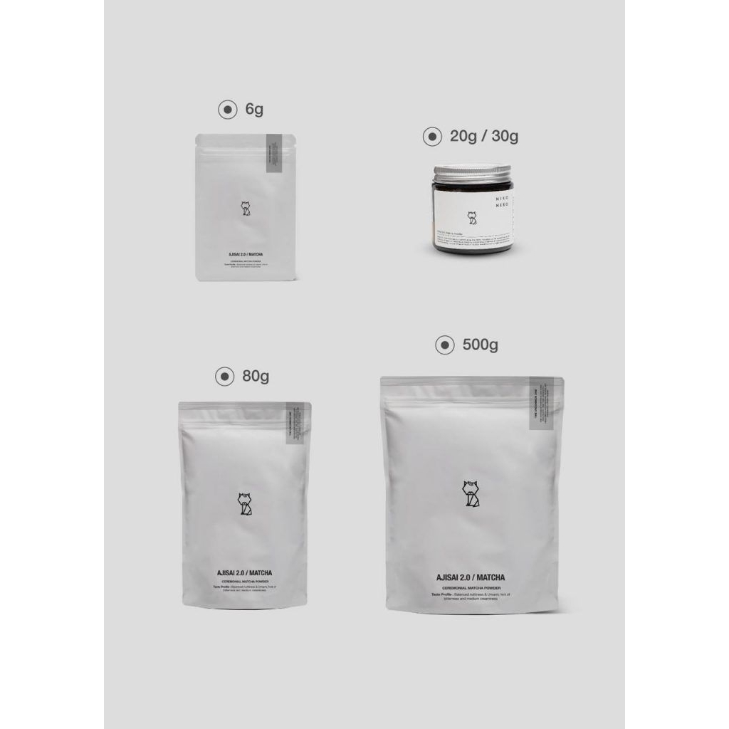 

NIKO NEKO CEREMONIAL MATCHA POWDER - YURI & AJISAI 2.0