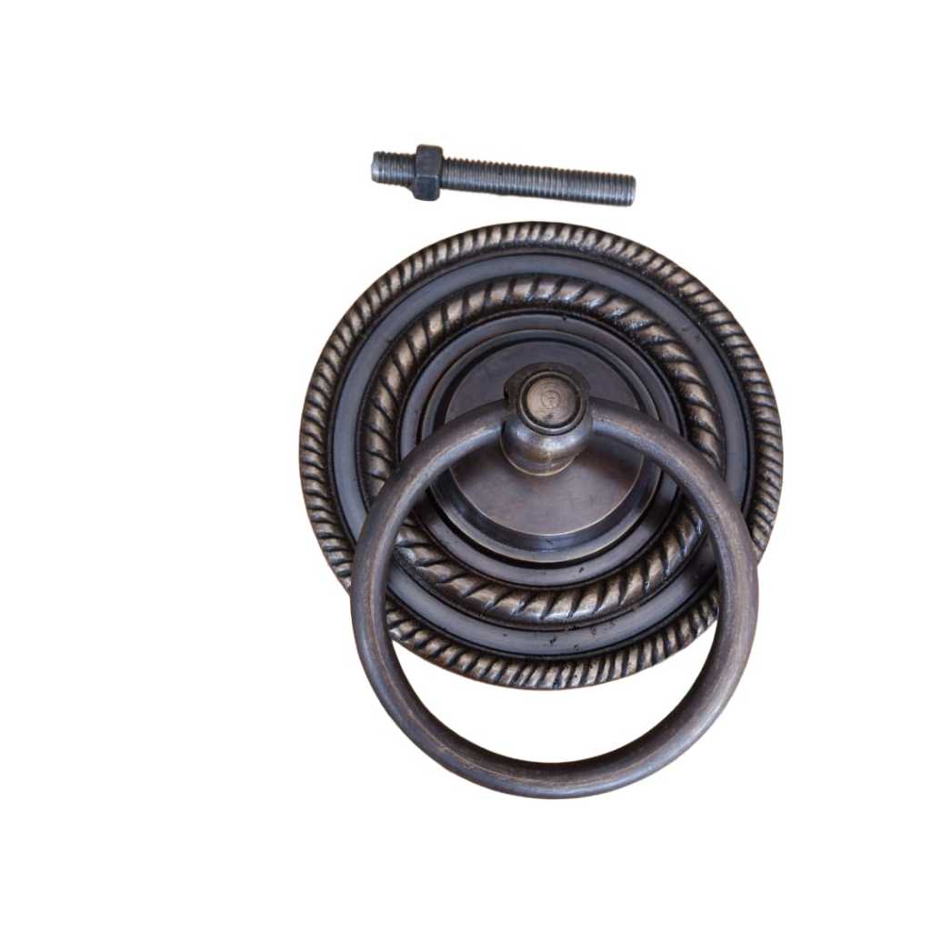 Handle Tarikan Pintu Gebyok Kuningan Antik Diameter 12cm