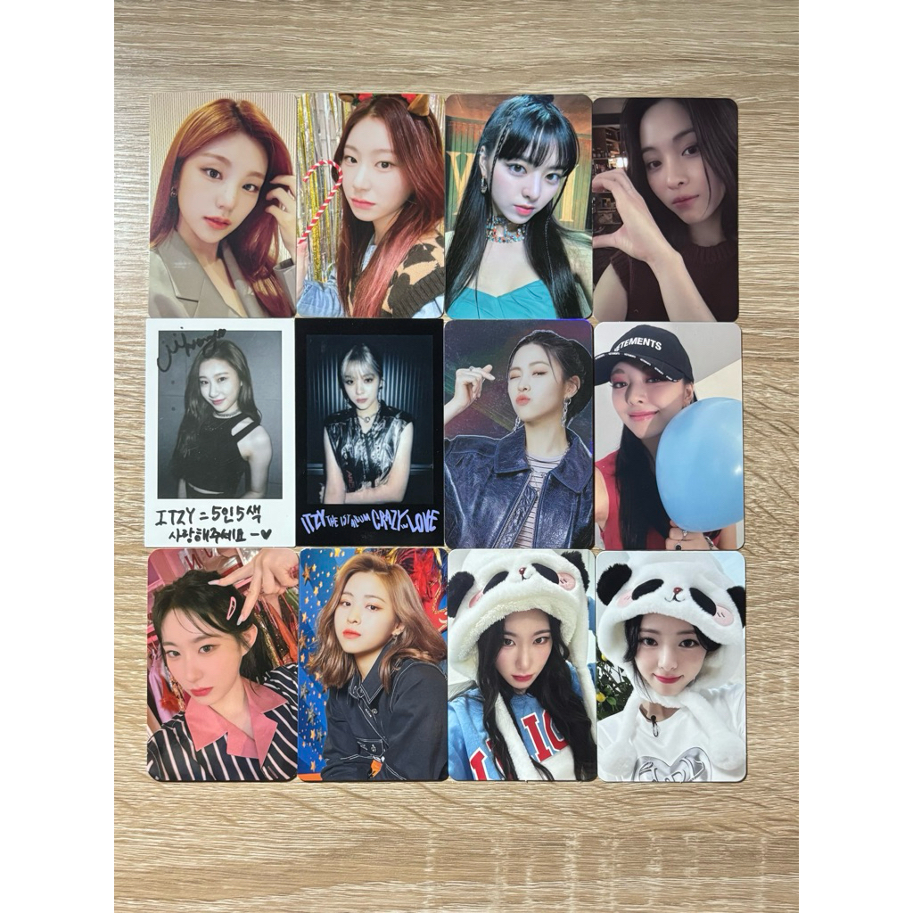 Photocard pc ITZY Chaeryeong Yeji Yuna Lia Ryujin icy Dalla Dalla Not shy Crazy in Love Kill my doub