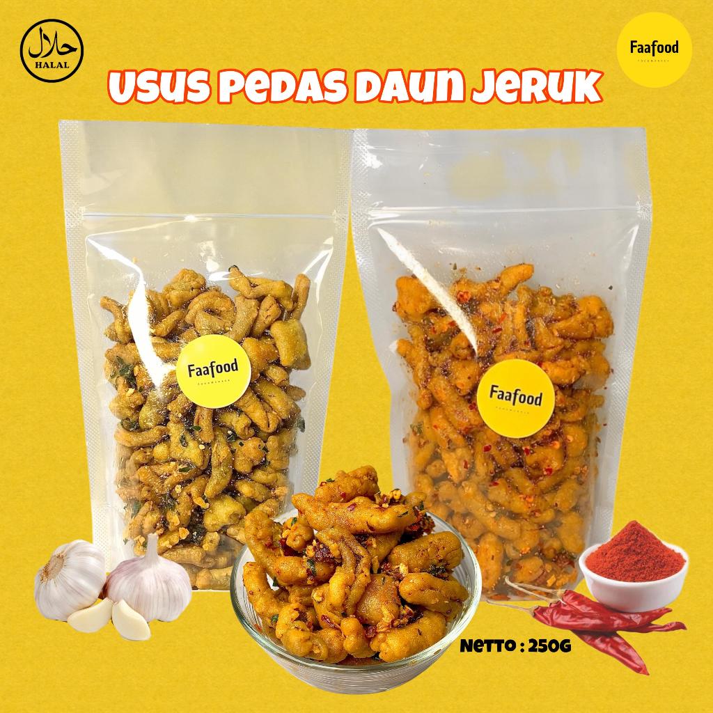 

Keripik Usus Krispi / Usus Crispy 250gram Pedas Daun Jeruk Termurah