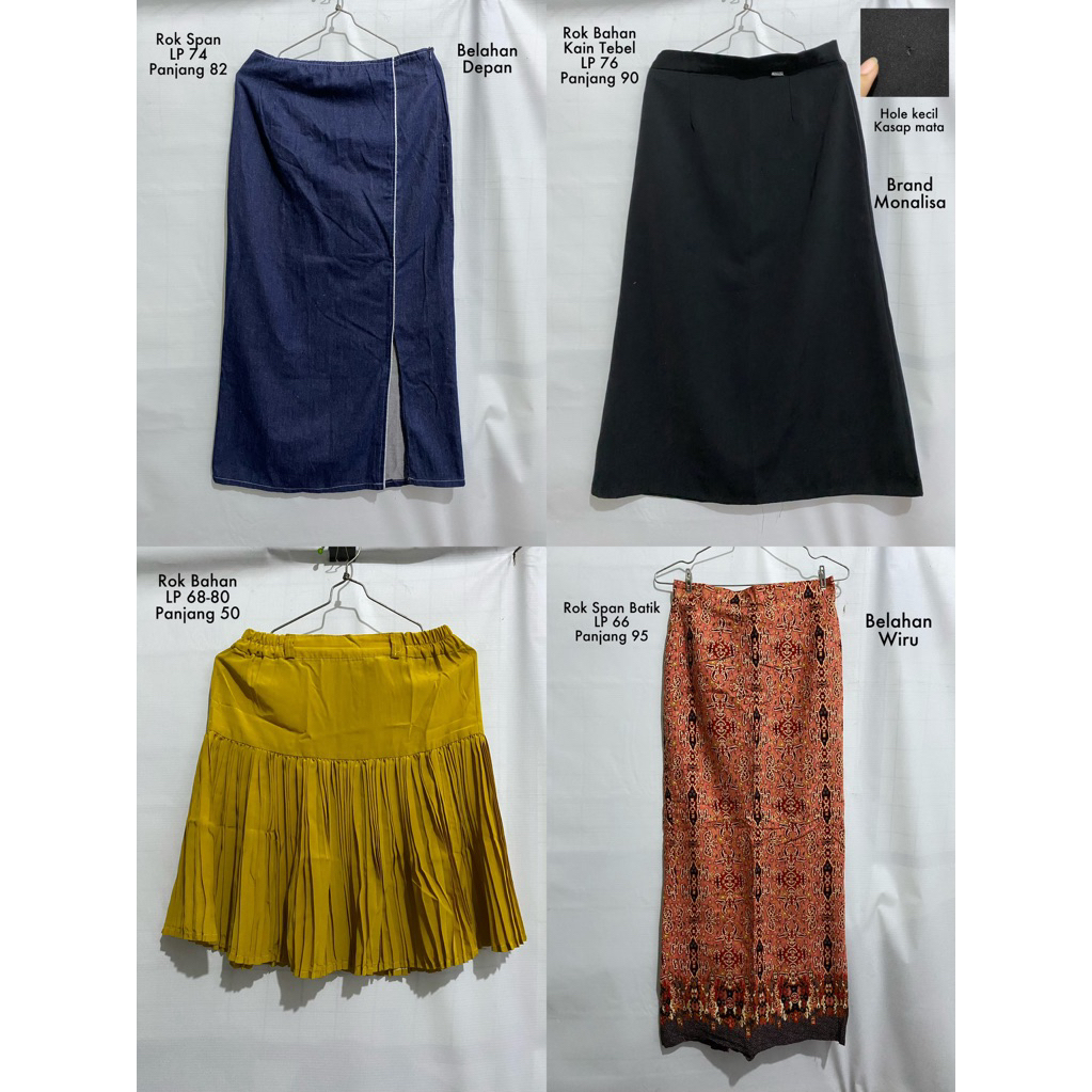 PL Rok Jeans dan Rok Span, Rok Mexy, Pendek & Panjang