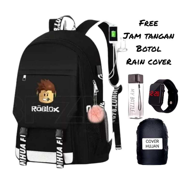 Tas Sekolah Anak Cowok TK SD Roblox Dan Free Fire Viral