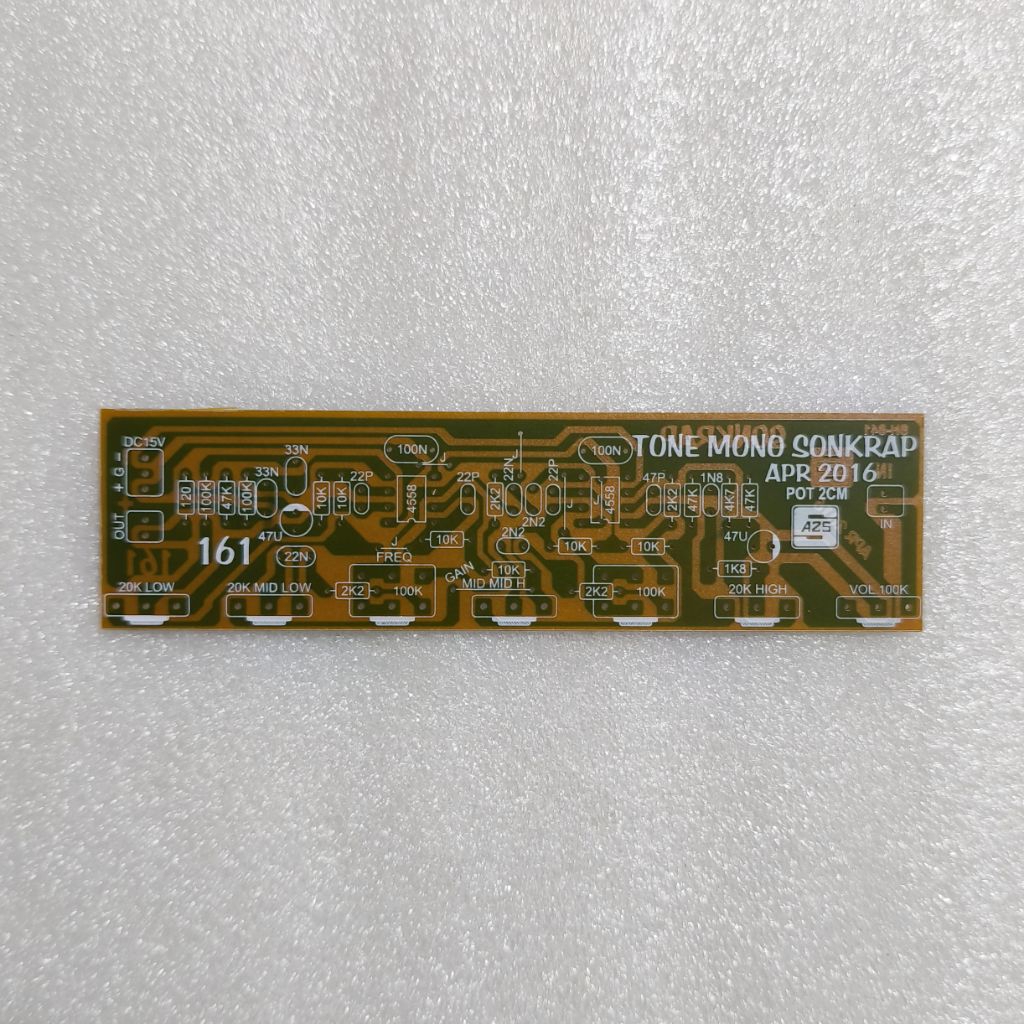 PCB Sonkrap Mono Tone Control Pertinak