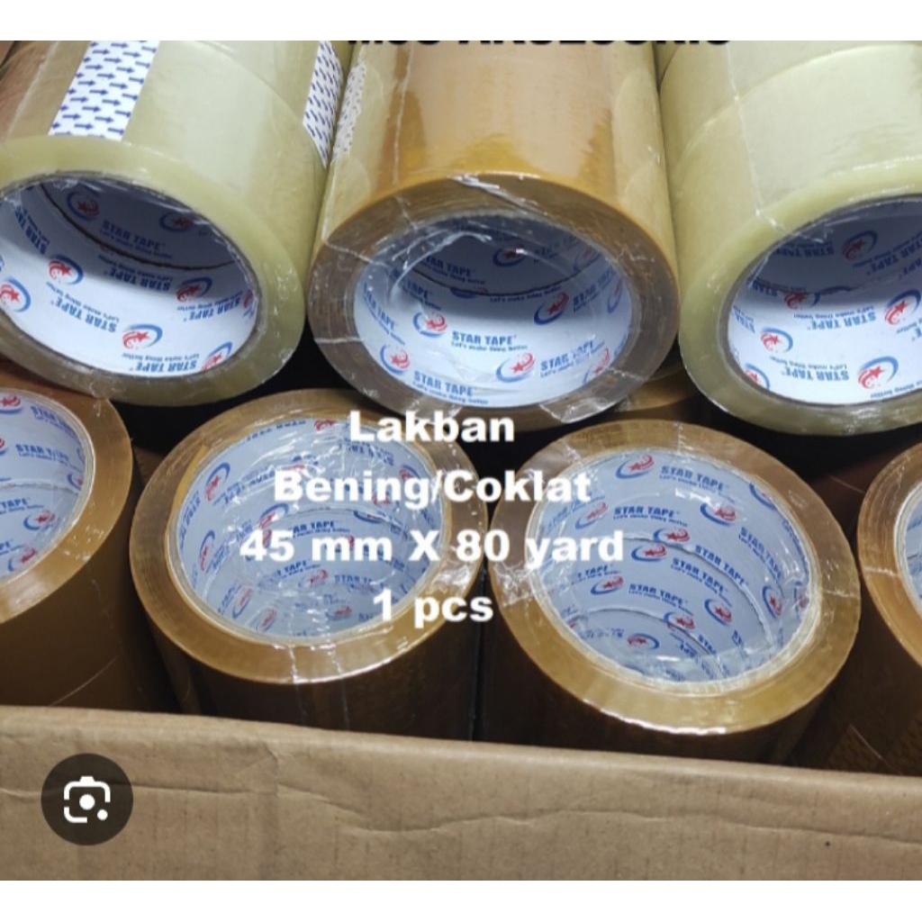 

lakban putih bening inochi satu karton isi 72 pcs W:45mm L:90yeard