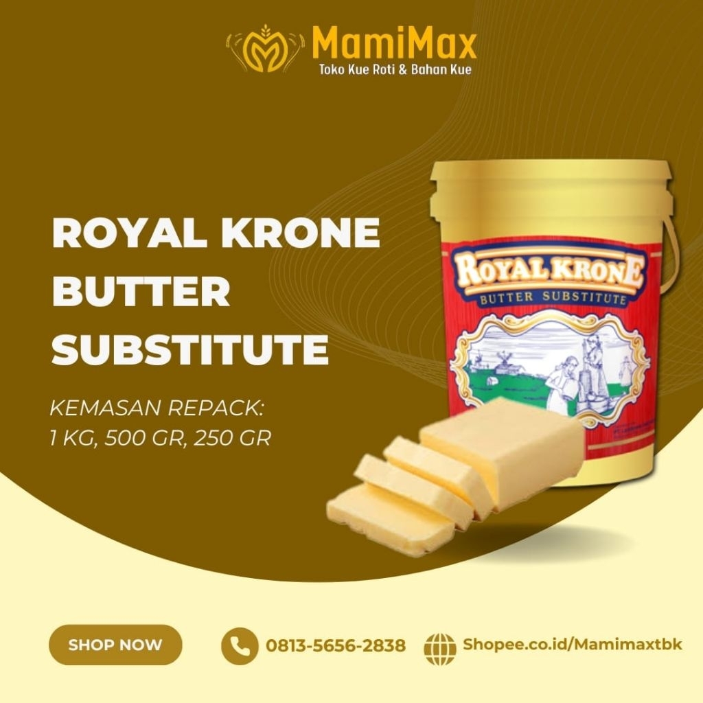 

ROYAL KRONE BUTTER SUBSTITUTE REPACK 1 KG, 500 GRAM, 250 GRAM