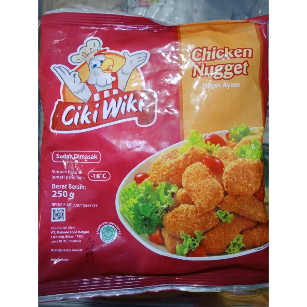 

CIKI WIKI NUGGET AYAM 250GR
