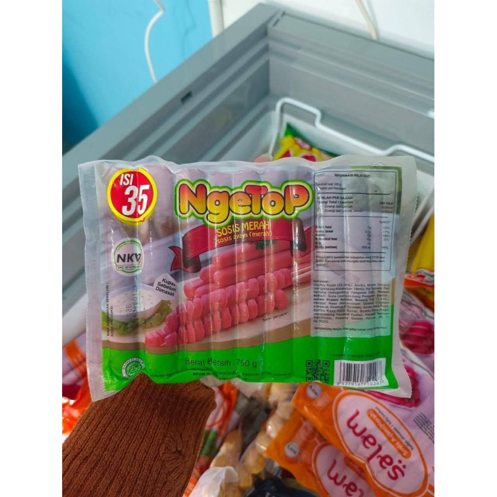 

NGETOP SOSIS ULIR FROZEN FOOD 750gr