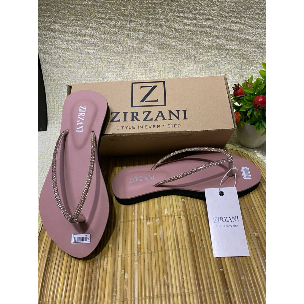 sandal teplek mutiara ZIRZANI sandal teplek sandal lucu korean style