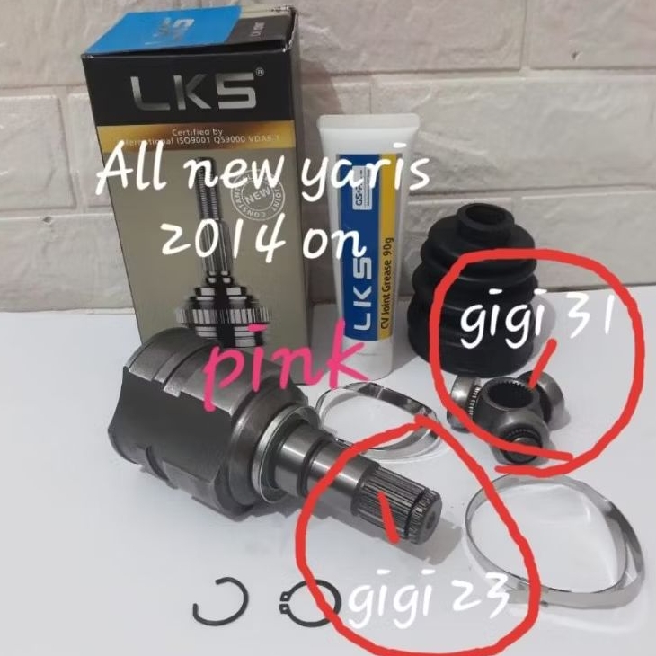 Cv Joint Dalam As Roda Depan Dalam As Tarik Dalam Toyota All New Yaris 2014 Yaris Lele