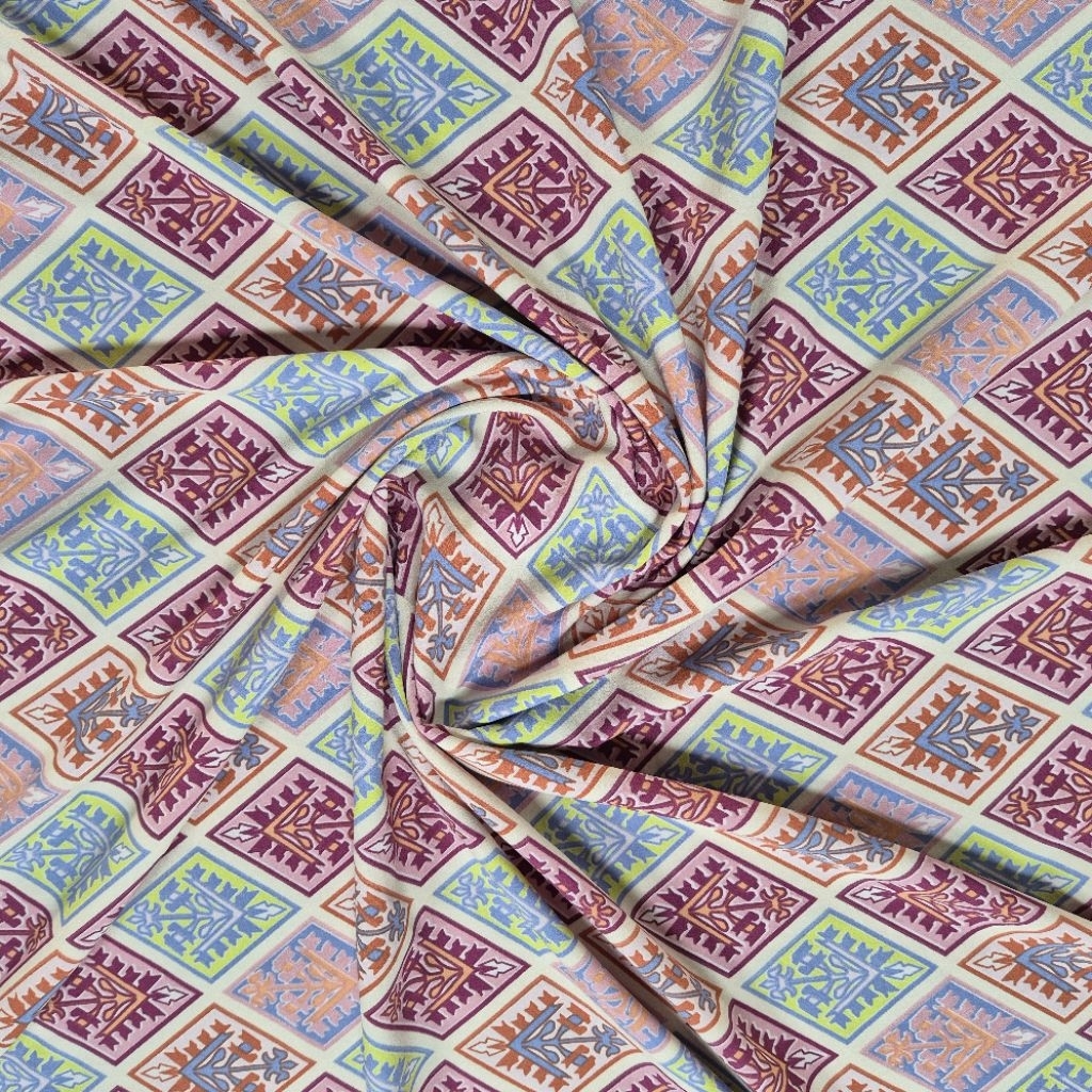 kain arabian crepe premium motif - kain arabian crepe garment motif - harga tertera 0,5 meter