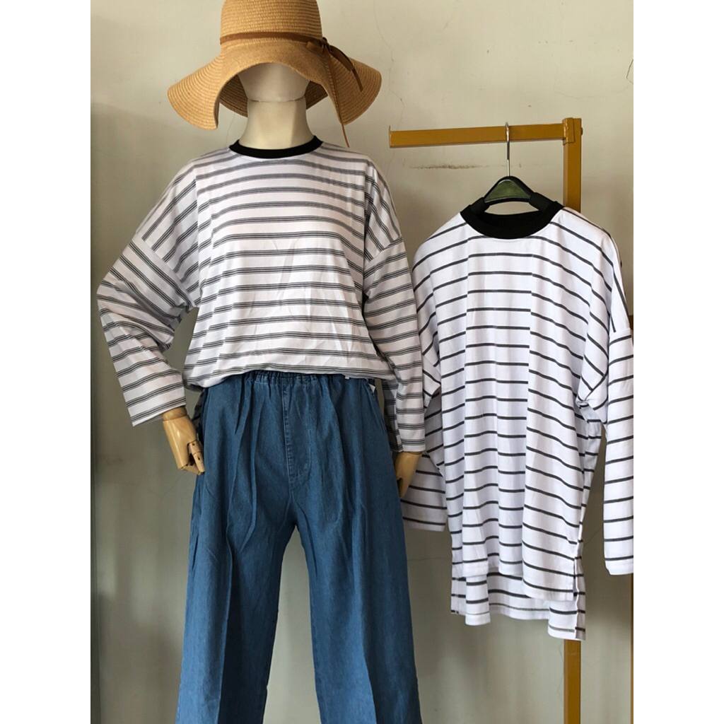 kaos stripe(JL012906)