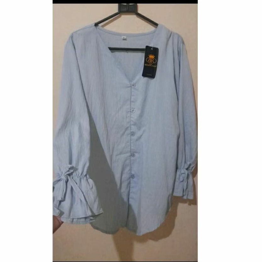 Atasan wanita polo linen benang raja