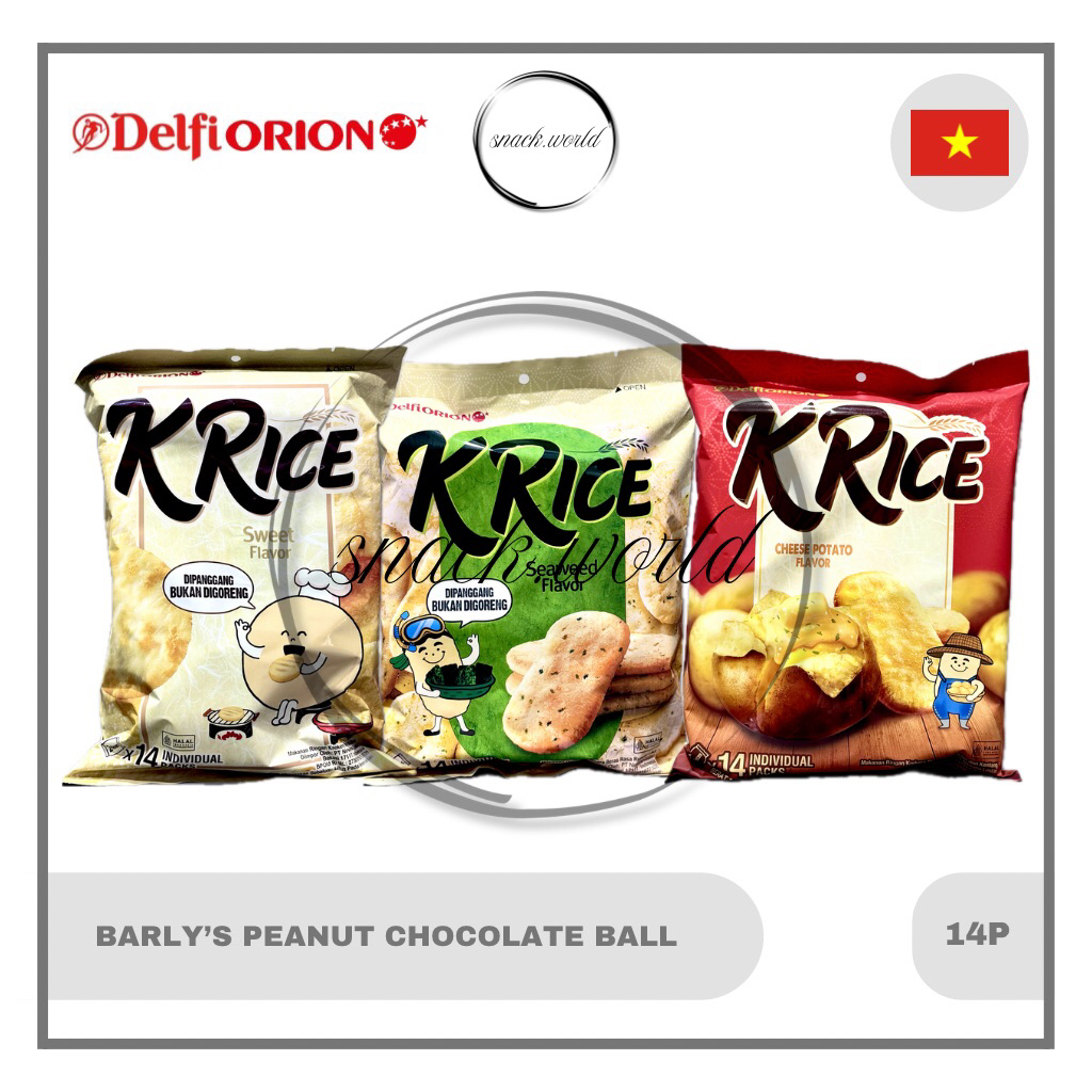 

Delfi Orion KRice K Rice Crackers 14P Snack Beras