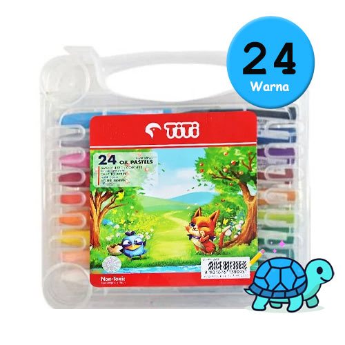 

TiTi Crayon Non-Toxic Krayon 24 Warna Alat Tulis Mewarnai Anak ASLI ORIGINAL